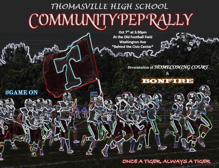 Community Pep Rally flyer 2021