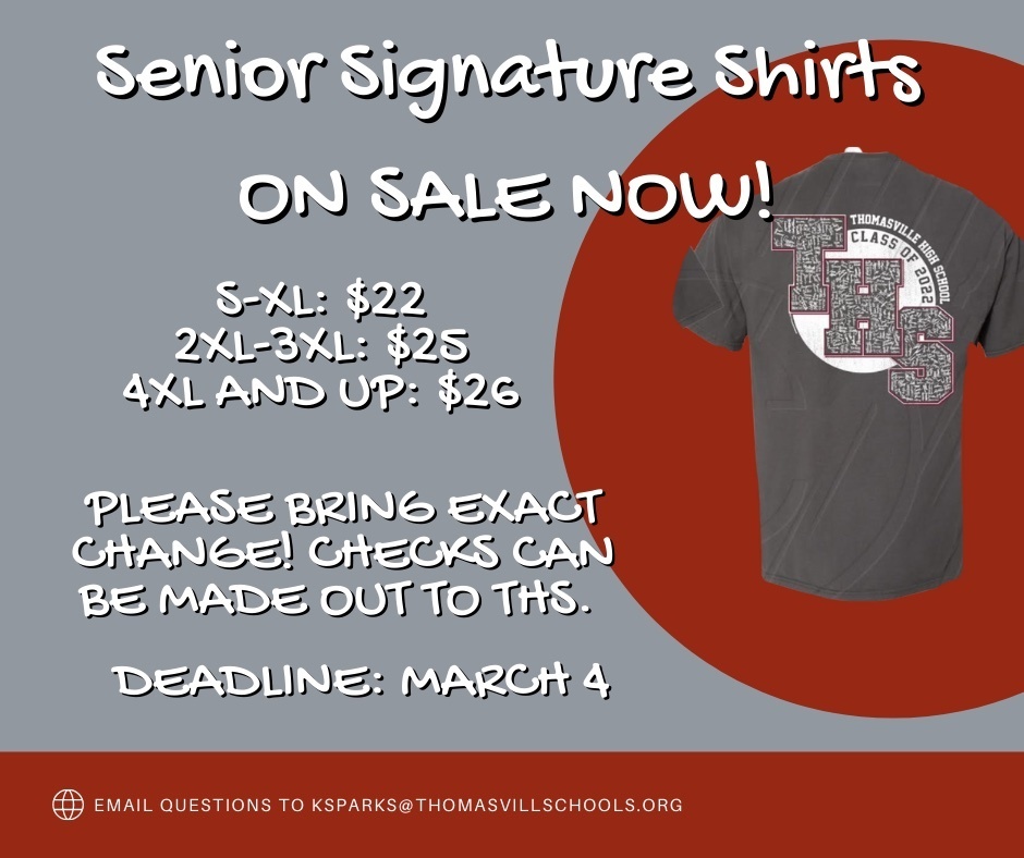 THS senior shirt order 2022