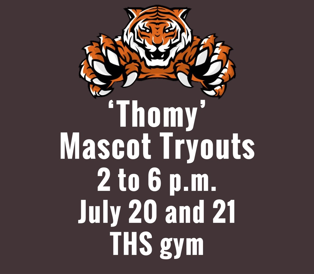THS Thomy mascot tryouts July 20 and 21