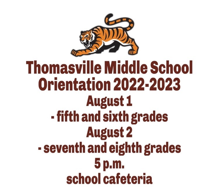TMS orientation Aug. 1 and 2