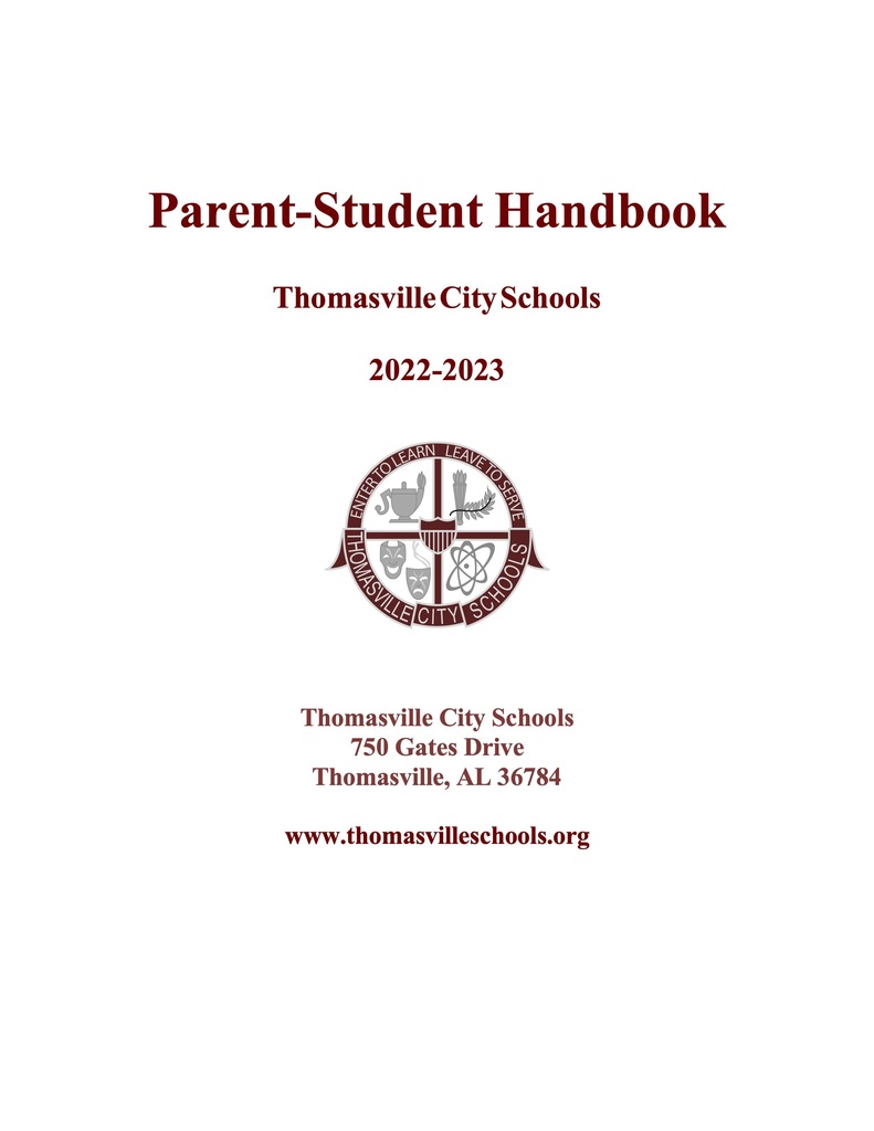 Parent-Student Handbook cover 2022-2023
