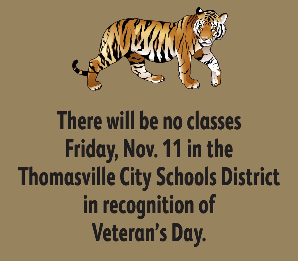 No classes on Nov. 11 in recognition of Veteran's Day.
