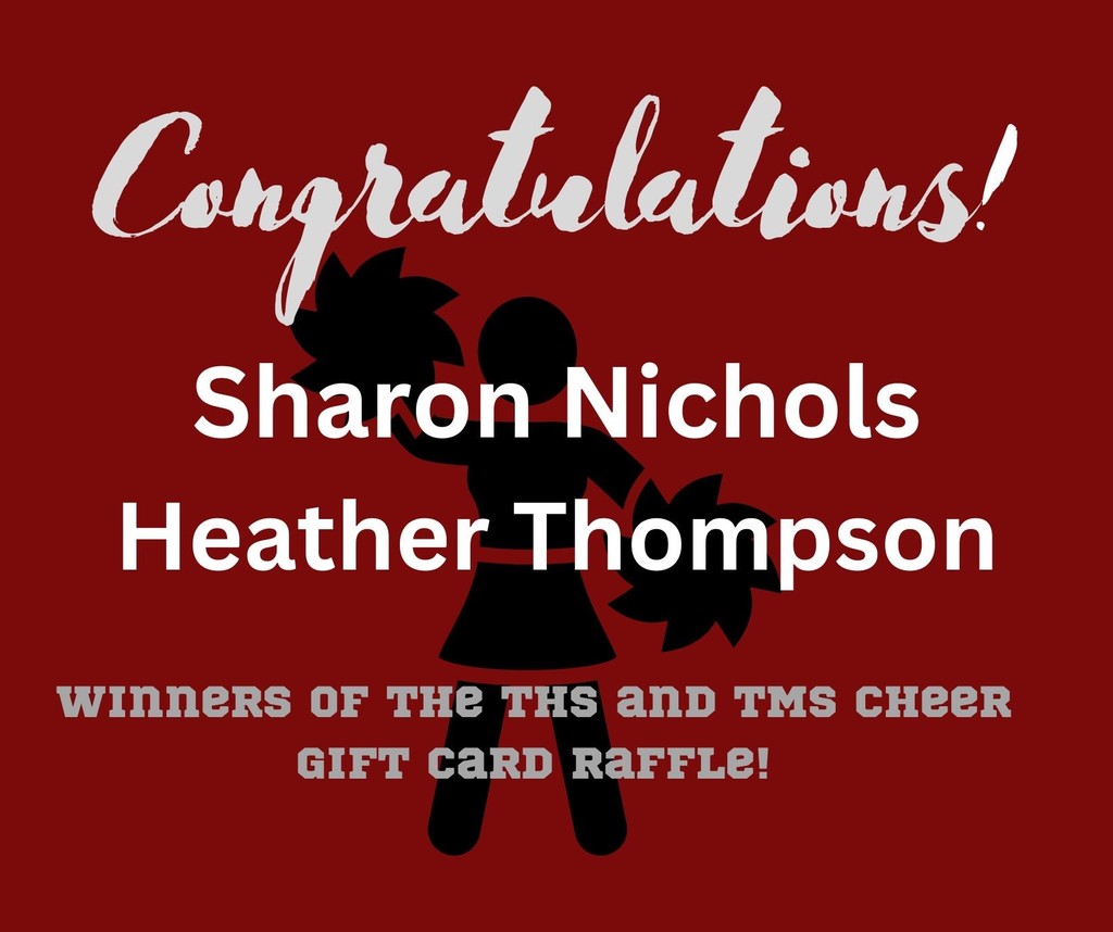 THS/TMS cheerleader gift card raffle winners!!