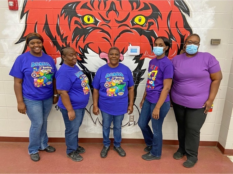 Today, May 5, is School Lunch Hero Day! The Child Nutrition Program (CNP) staff at Thomasville High School includes Gachel Martin (THS CNP Manager), Leaniettia Washington, Melba Fuller, Shambria Holt and Ashley Biggs.